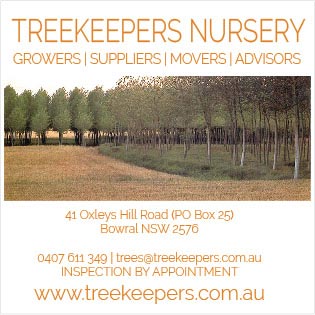 Treekeepers Nursery, Bowral. Mature, inground trees.